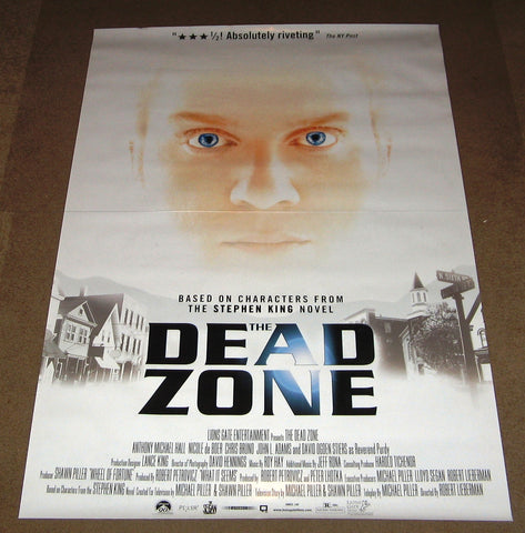 The Dead Zone Movie Poster 27x40 Stephen Kind Christopher Walken Used