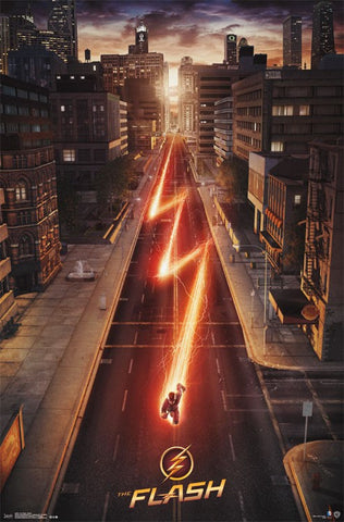 The Flash - Street TV Show Poster 22x34 RP14034 UPC882663040346 DC