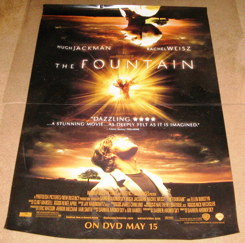 The Fountain Movie Poster 27x40 Used Hugh Jackman Rachel Weisz