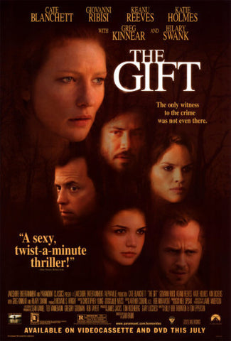 The Gift 2000 Movie Poster 27x40 Used Cate Blanchett, Hilary Swank, Katie Holmes, Keanu Reeves