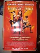 The Heroic Trio 1993 Movie Poster 27x40 Used Michelle Yeoh, Anita Mui, Maggie Cheung