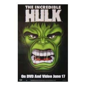 The Incredible Hulk Movie Poster 27X40  Used 2008