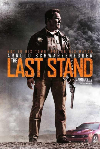 The Last Stand Double Sided Movie Poster 27x40 Used Arnold Schwarzenegger, Cliff Fleming, Chris Browning, Zach Gilford, Rio Alexander, Mathew Greer, Eduardo Noriega, Forest Whitaker, John Patrick Amedori, Jaimie Alexander