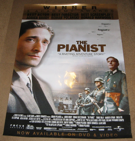 The Pianist 2002 Movie Poster 27x40 Used Roman Polanski