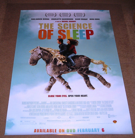 The Science of Sleep Movie Poster 27x40 Used Stephane Metzger, Yvette Petit, Miou-Miou, Aurelia Petit, Pierre Vaneck, Alain Chabat, Charlotte Gainsbourg, Sacha Bourdo, Emma de Caunes, Inigo Lezzi, Gael García Bernal