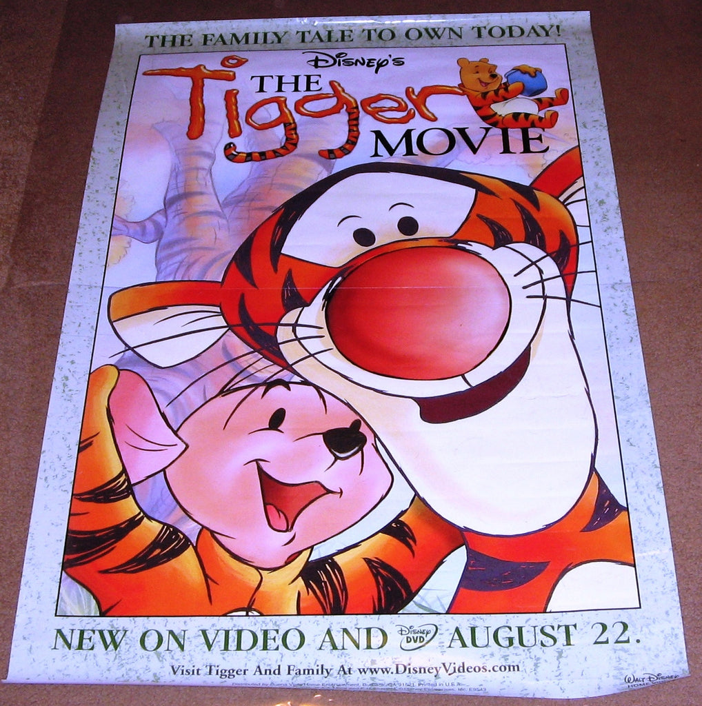 The Tigger Movie, Movie Poster 27x40 Used Disney Ken Sansom, Frank Wel