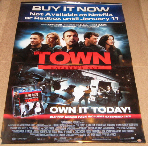 The Town Extended Cut 27X40 Used Titus Welliver, Ben Affleck, John Franchi, Americo Presciutti, Jim Ford, Dan Marshall, Rebecca Hall, Victor Garber, Eric Ryan, Jeffrey Feingold, Jeffrey Corazzini, Jon Hamm