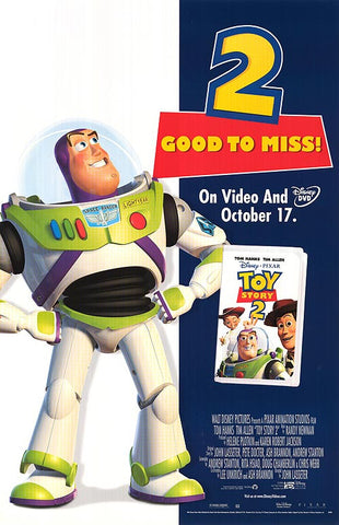 Toy Story 2 1999 Movie Poster 27x40 Used