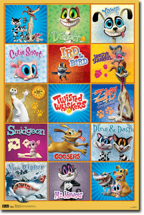 Twisted Whiskers – Group Poster 22x34 -