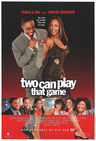 Two Can Play That Game Movie Poster 27x40 Used Vivica A Fox, David Krumholtz, Ray Wise, Wesley Thompson, Morris Chestnut, Wendy Raquel Robinson, Chris Spencer, Michael Calder, Natashia Williams, Mark Brown