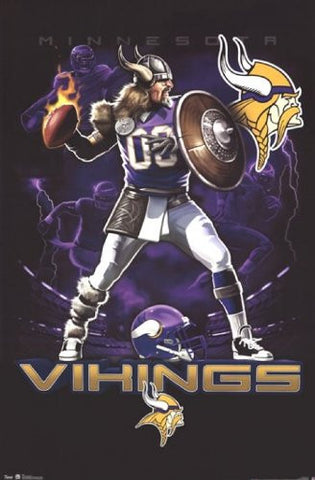 Vikings – Quarterback 12 Poster 22x34 RP5821 Sports