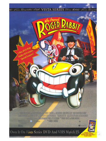 Who Framed Roger Rabbit 1988 Movie Poster 27x40 Used Mel Blanc, Frank Sinatra