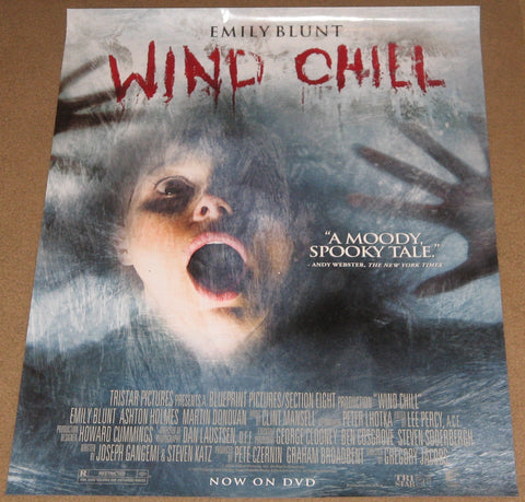 Wind Chill Movie Poster 11x24 Used Ashton Holmes, Ian A Wallace, Donny James Lucas, Martin Donovan, Darren Moore, Chelan Simmons, Ned Bellamy, Ian Thompson, Emily Blunt, Linden Banks