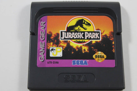 Jurassic Park Sega Game Gear Cartridge (1993) Video Game